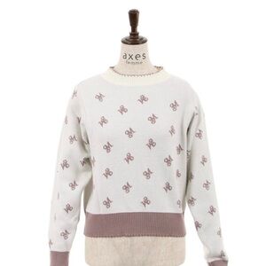 Axes femme Logo jacquard knit pullover